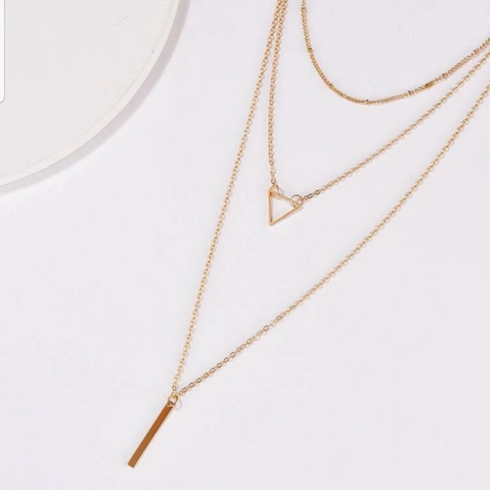 *Savannah* Layered Bar Necklace - Picture 2 of 4